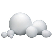 Hygloss HYG51103 White Styrofoam Ball, 3", 24 Pack (HYG51103)-Plain white Styrofoam balls that can be painted, embellished and customized as you want