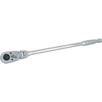 Dynamic Tools 1/2" Drive 48 Tooth Flex Head Ratchet, 17-3/4" Long, Chrome Finish-1/2" Drive
