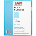 JAM Paper Plastic Sleeves, 9 x 11.5, Blue, 600 Pack (2226316987C)-Material: plastic