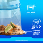 Ziploc Freezer Bags - Quart - 300 Pack-Our new triple system seal features an extended tab, easy grip texture and a double zipper.