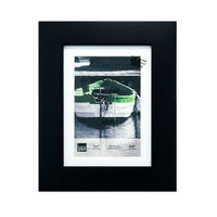 kieragrace PH43260-5 Langford Frame, 5x7" Matted to 4x6", Black-Decorative frame