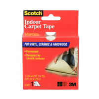 Scotch Indoor Carpet Tape for Hardwood - Ceramic and Vinyl - 38 1/10mm x 12 4/5m-Stays put even in high traffic walking areas