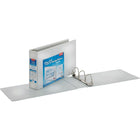 Cardinal 11" x 17" ClearVue Slant-D Ring View Binder, 3", White-Slant-D® shaped rings hold 25% more material than standard round rings 