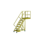 Tri-Arc Unsupported 70" Cantilever Rolling Ladder, Perforated, 101" x 30" (UCU500740246)-Frame Material: Steel