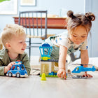 LEGO DUPLO Rescue Police Station & Helicopter Building Toy - 40 Pieces-Authentic details - The set includes open-and-close doors, an observation tower, a coffee cup that doubles up as a megaphone and computer and surveillance camera decorated elements