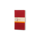 Moleskine Cahier Ruled Journal - 5" x 8.25" - Cranberry Red - 3 Pack-Cranberry Red flexible cardboard cover