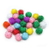 Pacon Glitter Poms Ages 4+, 40 Pack (PACAC81533)-Glitter Poms Assortment