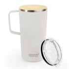 ASOBU Puramic Tower Mug - 20 oz - White-Slider lock lid