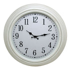 kieragrace 20" Emmerson Round Wall Clock, Off White-Measurement: the wall clock measures 20"D x 2"W in dimensions