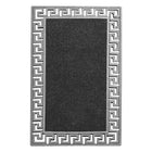 Modern Homes (22103) Mosaic Mantle Mat, 30" x 18", Silver-Fashionable doormat