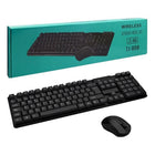 Speedex TJ808 2.4Ghz Wireless Keyboard and Mouse Combo - Black-Nano USB receiver
