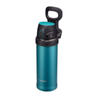 Zojirushi Flip-and-Go Insulated Bottle - 16 oz. - Teal-Stainless steel vacuum insulation keeps beverages hot or cold for hours