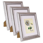 kieragrace KG Jean Photo Frame - 8" x 10", Distressed Metal Effect Wood, 3 Pack-Easel back for tabletop display