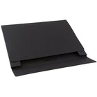 JAM Paper Kraft Chipboard Portfolio, Elastic Closure, Large, 11 x 15 x.38, Black Kraft, 2 Pack (6102 202g)-Finish: Smooth