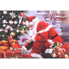 Rosedale "Merry Christmas" Santa Presents Greeting Cards with Envelopes - 5-1/2" x 8" - 12 Pack-Greeting Cards