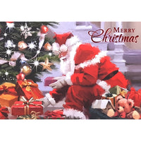 Rosedale "Merry Christmas" Santa Presents Greeting Cards with Envelopes - 5-1/2" x 8" - 12 Pack-Greeting Cards