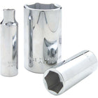 Gray Tools 1-1/2" X 1/2" Drive, 6 Point Deep Length, Chrome Finish Socket-Size: 1-1/2"