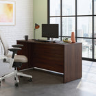 Sauder 59"W Affirm Desk - Noble Elm-   Melamine top surface is heat, stain, and scratch-resistant