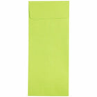 JAM Paper #11 Policy Business Coloured Envelopes - 4.5" x 10.375" - Ultra Lime Green - 50 Pack-Colour: Lime Green Envelopes