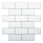 Truu Design Subway Peel and Stick Wall Tiles, 10 x 10 inches, White, 6 Pieces-Set: comes in a box of 6 premium quality wall tiles, suitable for smooth and clean surfaces