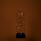 Truu Design Bell Jar with LED Starry String Lights, 12 inches, Clear-Perfect accent piece that will brighten your interior