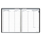 House of Doolittle Professional 2-Year Weekly Planner, 8-1/2" x 11", Black (HOD272002)-Full weekly view on a two-page spread with vertical formatted days