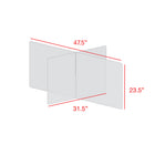 Mark Maker 4 Way Table Divider - 47.5" L x 31.5" W x 23.5" H - 1/4" clear acrylic - no pass throughs-Made from 1/4” clear acrylic.