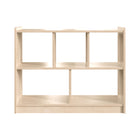 Flash Furniture Bright Beginnings Commercial Grade 5 Section Modular Wooden Classroom Open Storage Unit, Kid Friendly - Natural-5 Section Extra Wide Modular Wooden Classroom Storage Unit