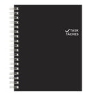 Blueline Undated Task Planner, 9-1/4" x 7-1/4", Black, Bilingual (B310.81B)-Twin-wire binding and flexible cover with duvet lamination