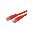 StarTech C6PATCH3RD 3' Cat 6 Molded Patch Cable, Red-RJ-45 Male connector on both sides for dependable network connectivity