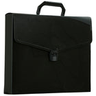 JAM Paper Briefcase, 12 x 9.5 x 1.5, Black, 2 Pack (334120746g)-Important documents and supplies are always protected