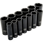 Dynamic Tools 1/2" Drive 13 Piece 6 Point, Deep Impact, SAE Socket Set, 1/2" - 1-1/4"-Contains: 1/2", 9/16", 5/8", 11/16", 3/4", 13/16", 7/8", 15/16", 1", 1-1/16", 1-1/8", 1-3/16", 1-1/4"