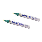 Marvy Uchida Broad-Point Opaque Paint Markers - Teal - 2 Pack-Marker Tip: Broad Point