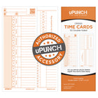uPunch Time Cards - 100 pack ( CRTC1050)-Time Cards