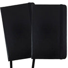 JAM Paper Hardcover Lined Notebook With Elastic Closure, Small, 3.75 x 5.63 Journal, Black, 2 Pack (340526602g)-Size: 3 3/4" x 5 5/8"