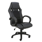 TygerClaw Executive High Back Gaming Style Chair, Black-Built in lumbar support to maintain proper sitting posture