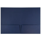 JAM Paper Two Pocket Presentation Folders, Navy Blue Linen, 12 Pack (26982dg)-Size: 9" x 12"