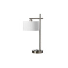 Dainolite 1LT Table Lamp 26.5 x 10 x 14" Satin Chrome (131T-SC)-Satin Chrome Table Lamp