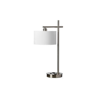 Dainolite 1LT Table Lamp 26.5 x 10 x 14" Satin Chrome (131T-SC)-Satin Chrome Table Lamp