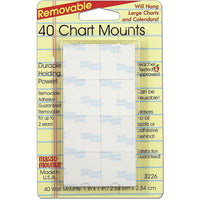 Miller Studio Magic Mounts Chart Mount, 240/bundle-Removable chart mounts for various craft and decorative projects