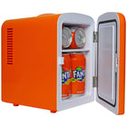 Coca-Cola Fanta Portable 6 Can Thermoelectric Mini Fridge Cooler/Warmer - 4 L / 4.2 qt-Holds 6 standard size cans