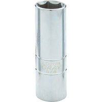 Gray Tools 5/8" X 1/2" Drive, Chrome Spark Plug Socket-Size: 5/8"