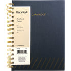 Cambridge Workstyle Notebook -  8-1/2" L x 6-3/4" W - Lined - 152 Sheets-Stylish gold foil