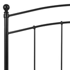 Flash Furniture Woodstock Decorative Black Metal Queen Size Headboard-Black Metal Frame