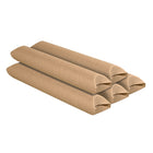 SPC Crimped Mailing Tubes - 0.060 Wall - 2" x 24" - Kraft - 25 Pack-Natural kraft