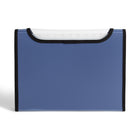 U Brands 13 Pocket Performance Expandable File - Clear View Top - Blue (4360F04-24)-Secure closure keeps documents safe from the great outdoors