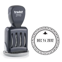 Trodat 24-Hour Time/Date Self-Inking Stamp, Received-Time and date stamp with adjustable dials prints up to 12 years