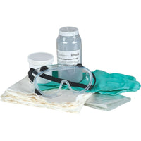 Zenith Safety 40-ml Mercury Spill Kits-Contents: 1 Mercury Absorb Jar, 2 Mercury Absorb Sponges, 1 Mercury Absorb Powder (500 g), 1 Pair Nitrile Gloves, 2XL (11), 1 Pair Safety Goggles, One Size, 1 Disposal Bag (6" X 36")