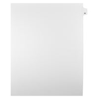 Mark Maker Legal Tabs - Letter Size - White - 1/25th cut - 25 tabs per package - 5 packages Pack - Number 77-White Single Tabs