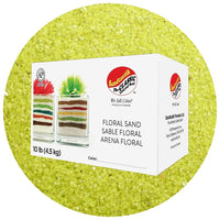 Sandtastik Floral Coloured Sand, 10 lb (4.5 kg) Box, Lemon Drop-Coarse grain with natural sparkle throughout